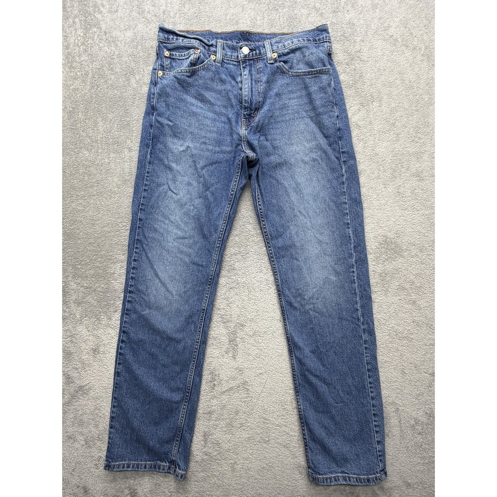Levis 505 Jeans Mens‎ Measured 32x31 Blue Regular Fit Stretch Straight Leg Pants